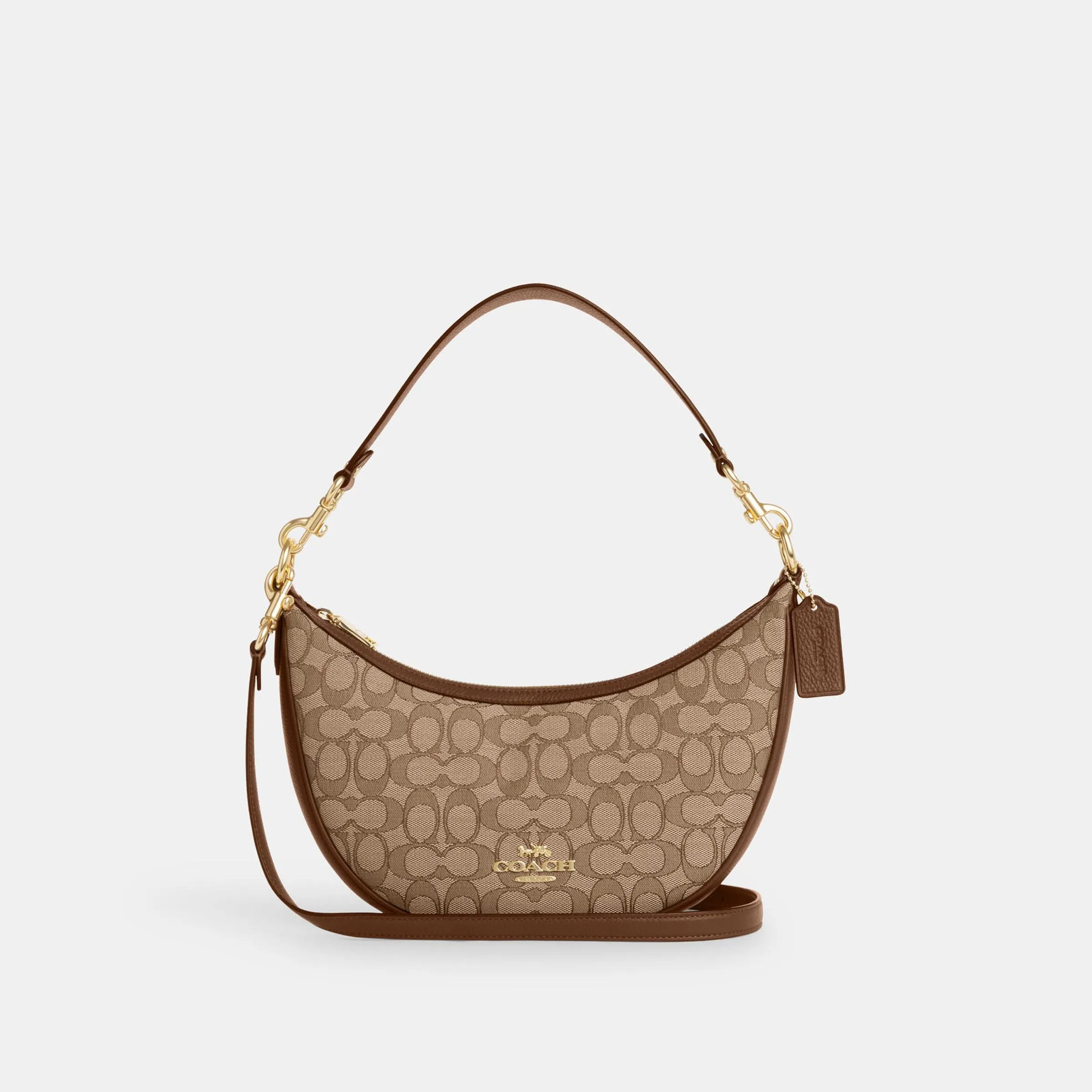 Aria Shoulder Bag In Signature Jacquard