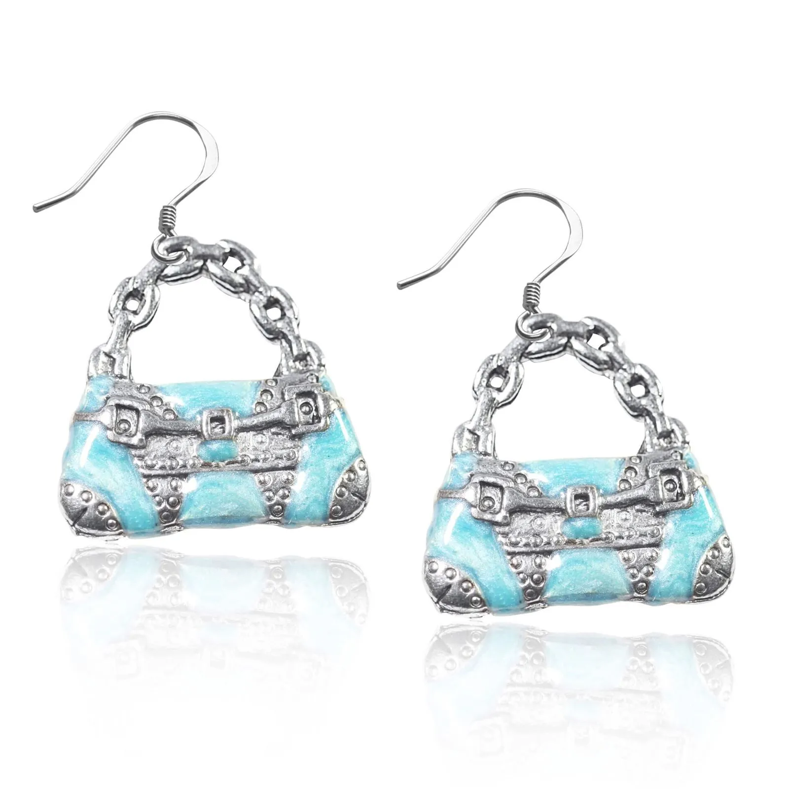 Baguette Purse Charm Earrings