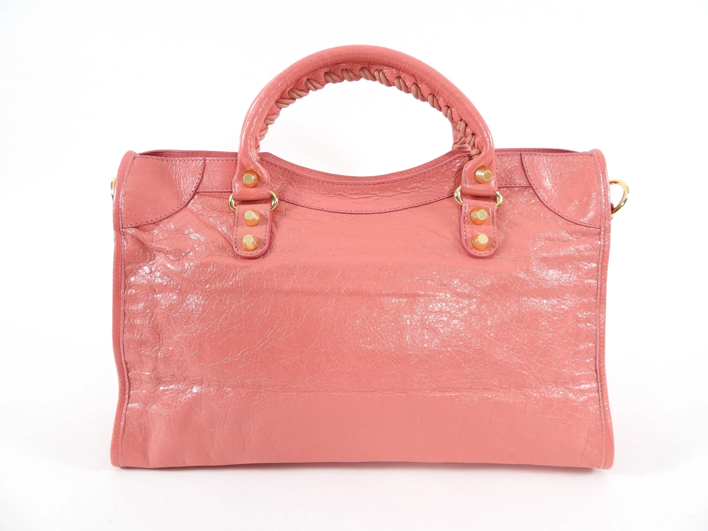 Balenciaga Classic City Medium Lambskin Salmon Pink Bag GHW