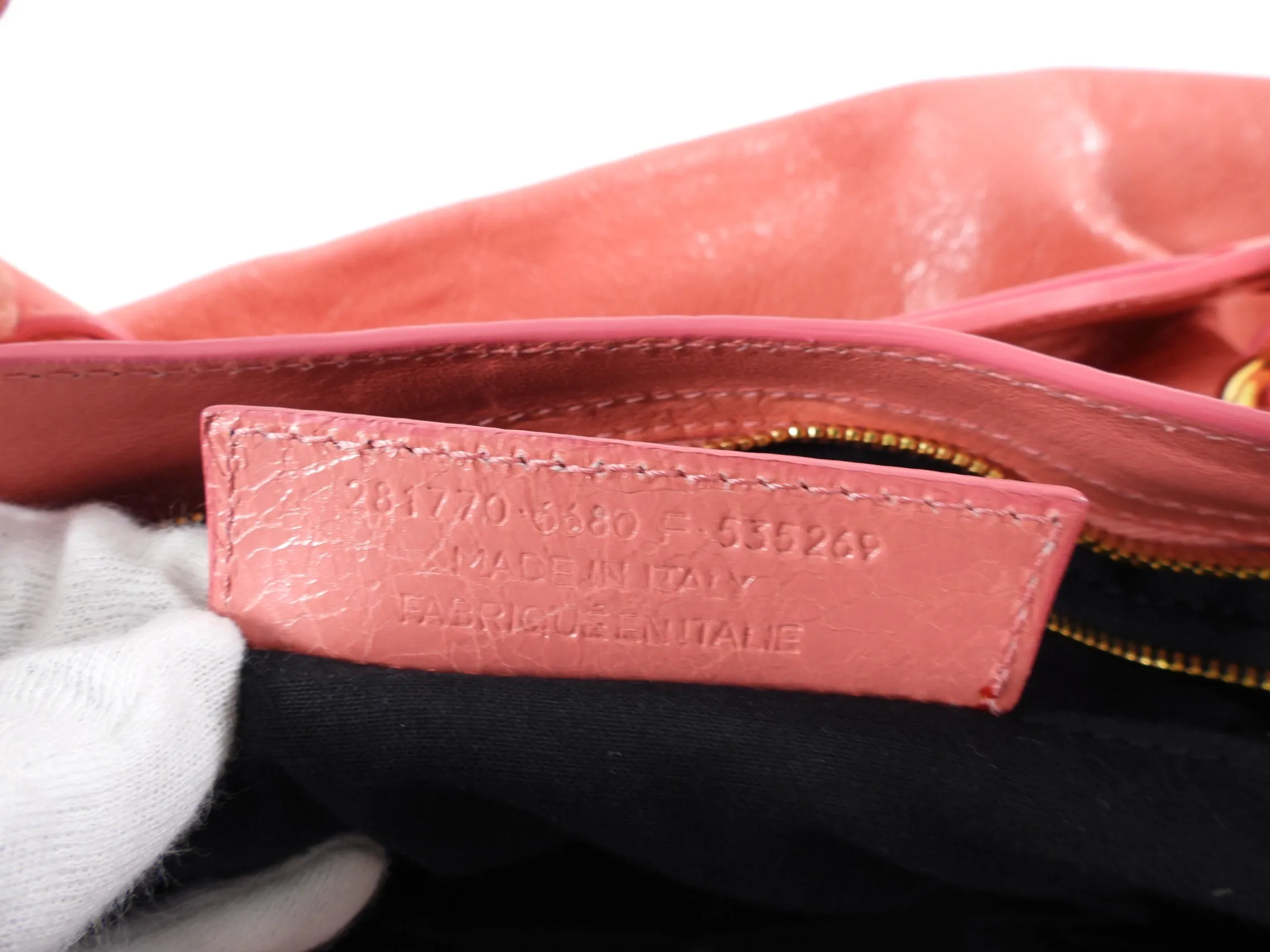 Balenciaga Classic City Medium Lambskin Salmon Pink Bag GHW