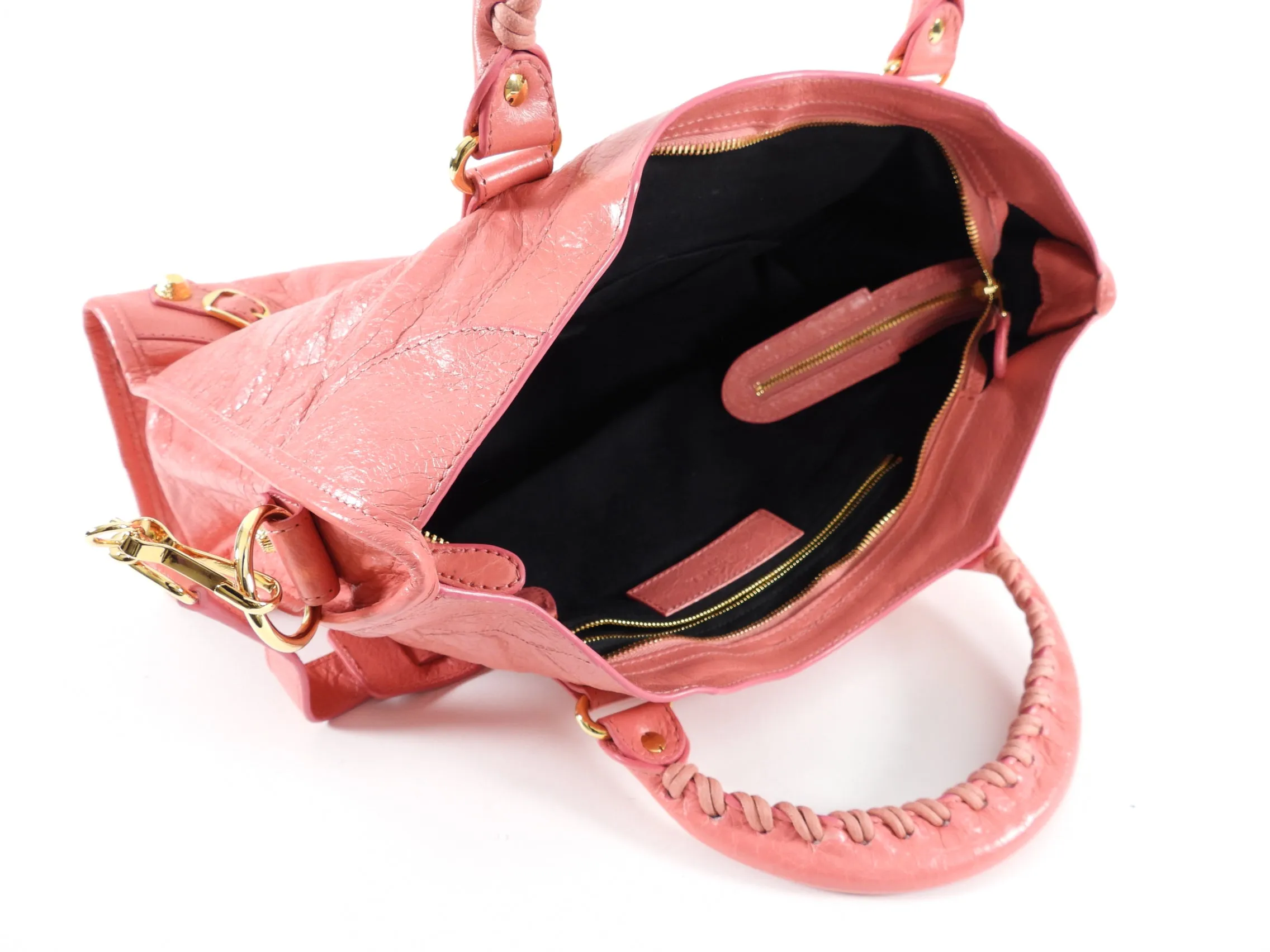 Balenciaga Classic City Medium Lambskin Salmon Pink Bag GHW