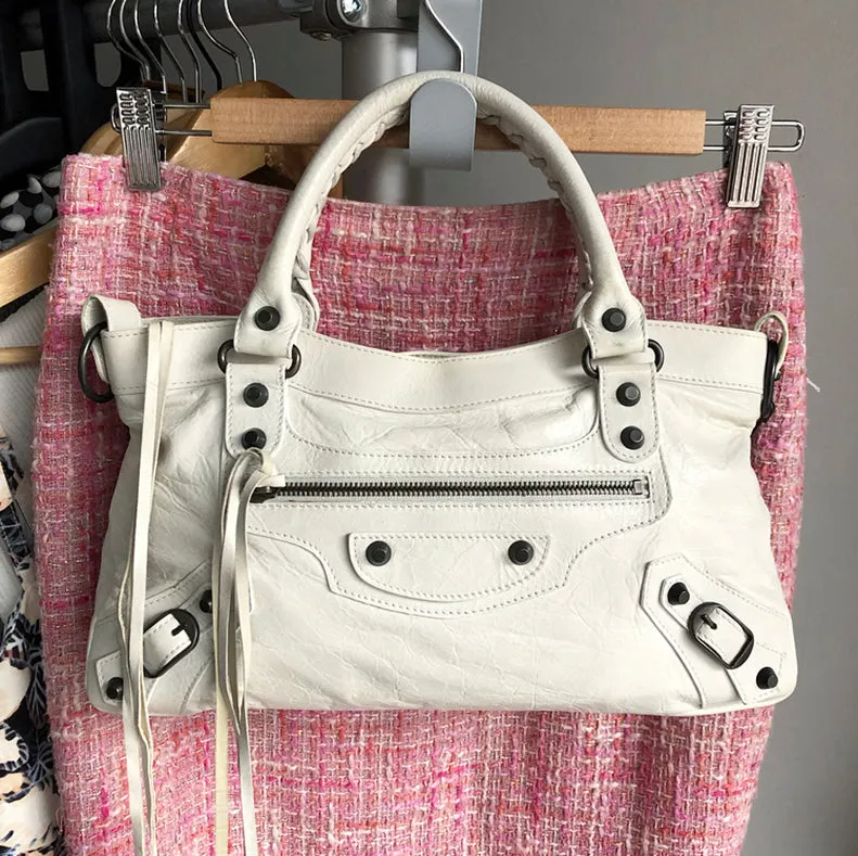 Balenciaga Ivory Motocross Classic First Bag