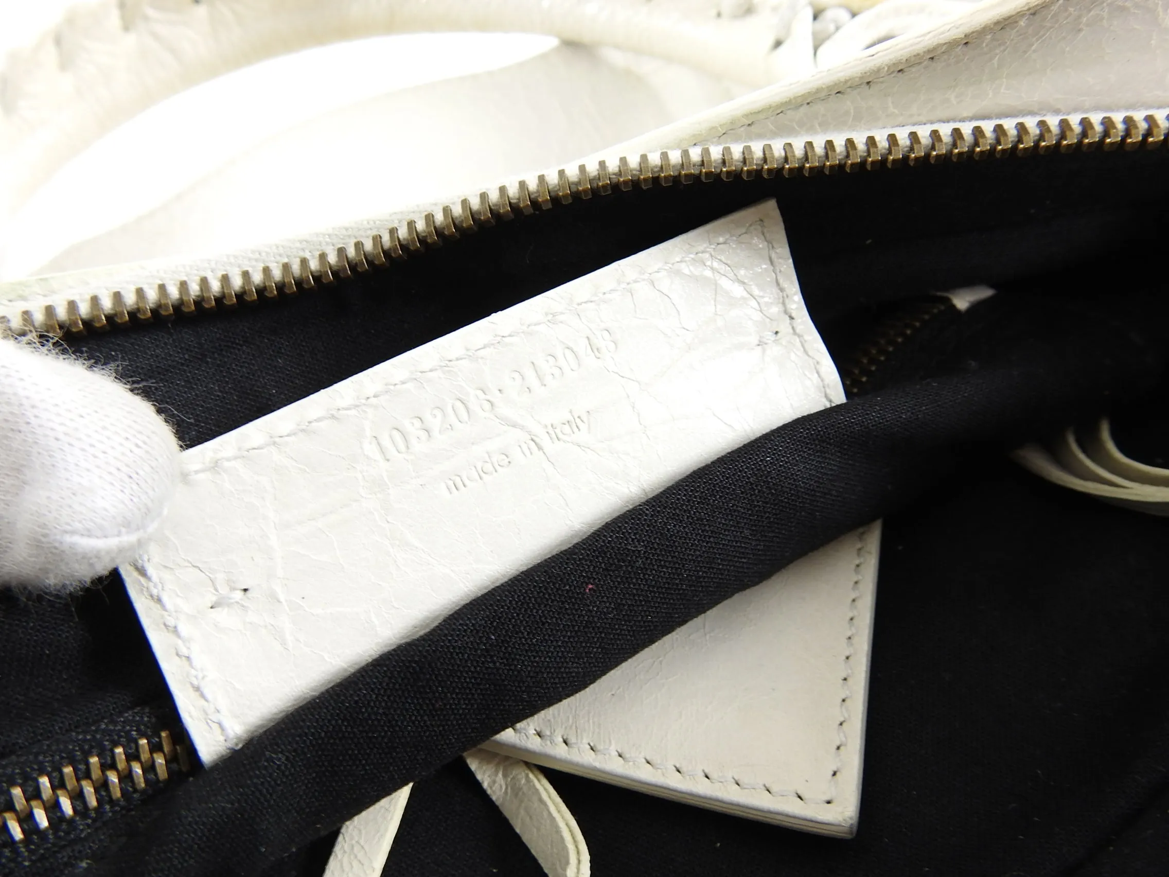 Balenciaga Ivory Motocross Classic First Bag