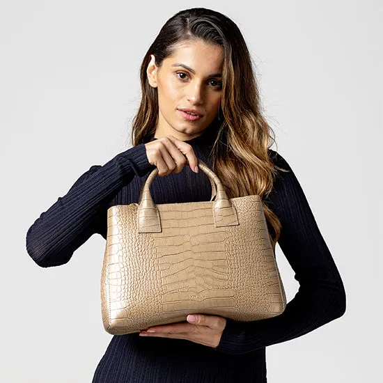 Bella Croco 12" - Light Beige