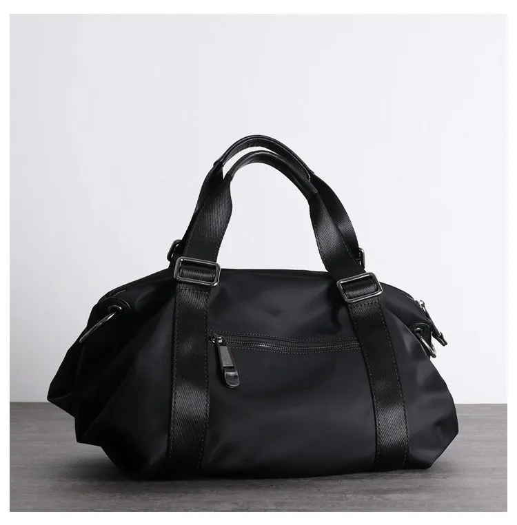 Black Nylon Shoulder Bag Handbag Women's Nylon Crossbody Bag Black Crossbody Nylon Bag