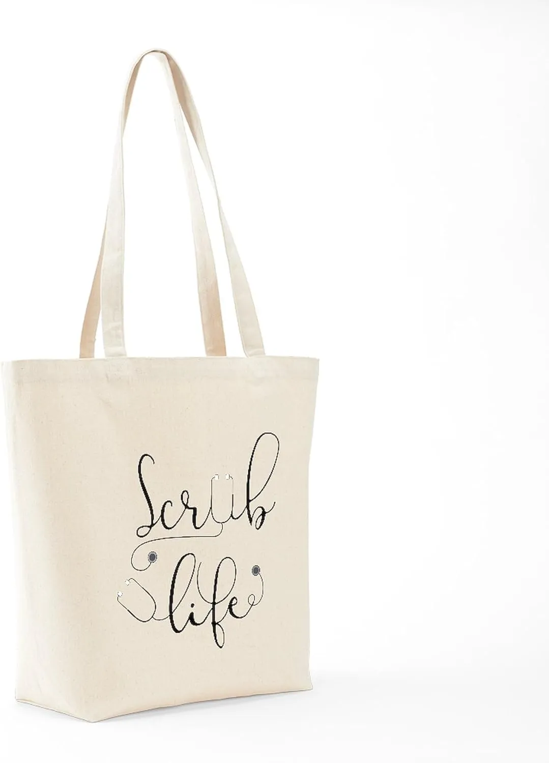 CafePress Scrub Life Tote Bag Natural Canvas Tote Bag, Reusable Shopping Bag