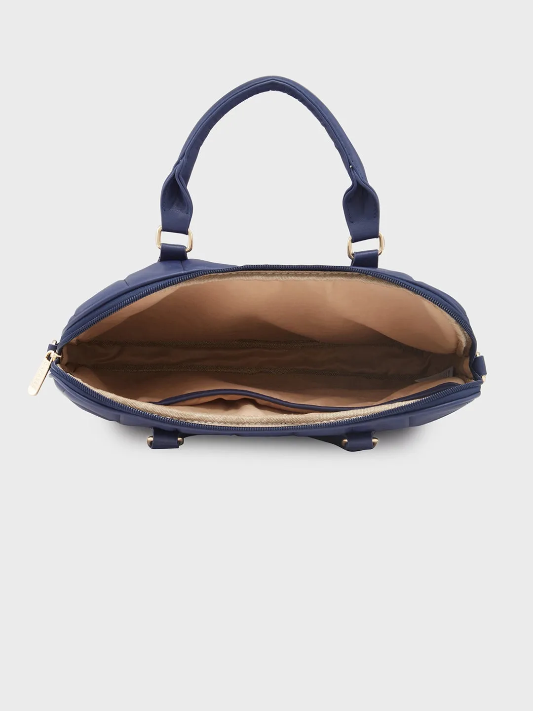 Caprese Braxton Quilted Laptop Sleeve Medium Navy
