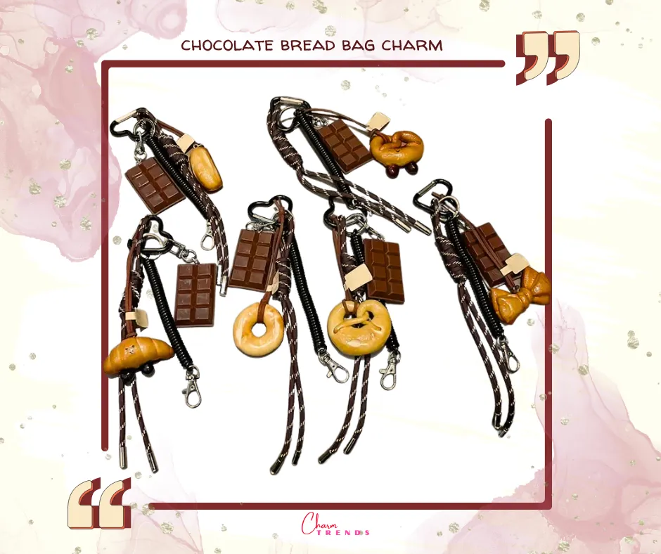 Chocolate & Bread Bag Charm🍫🥖