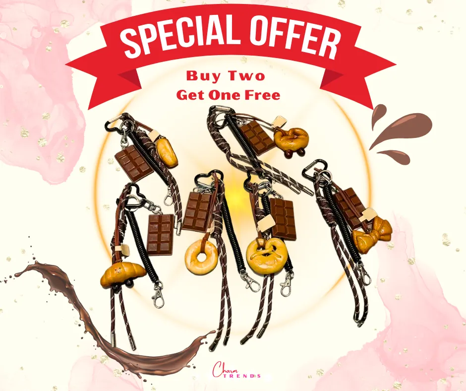 Chocolate & Bread Bag Charm🍫🥖