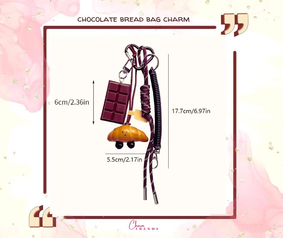 Chocolate & Bread Bag Charm🍫🥖
