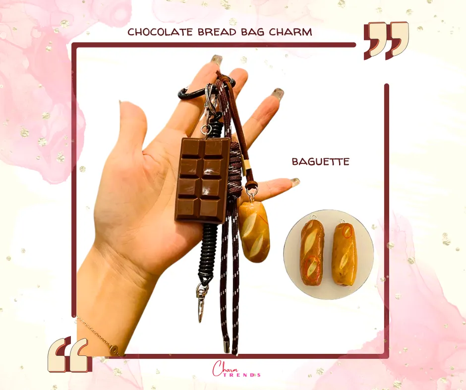 Chocolate & Bread Bag Charm🍫🥖