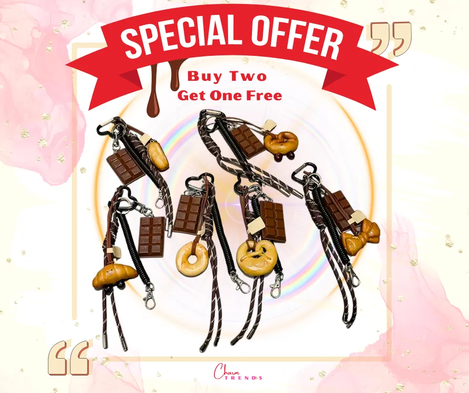 Chocolate & Bread Bag Charm🍫🥖