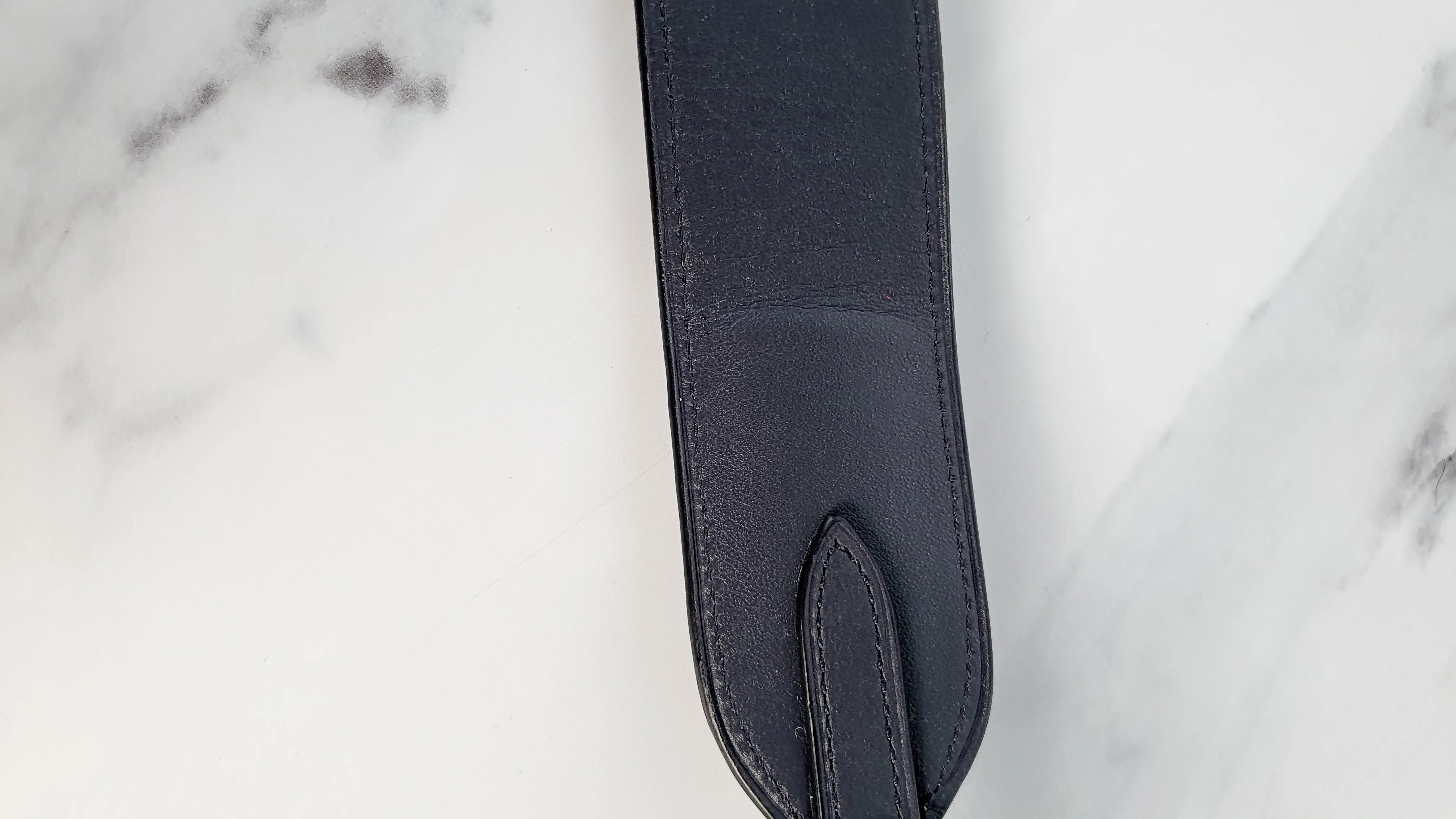 Coach Novelty Strap in Silver Glitter & Dark Blue Midnight Leather - Crossbody Shoulder Strap