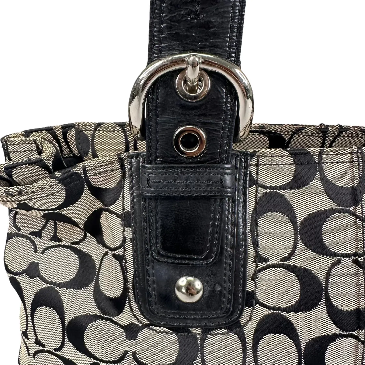 COACH SIGNATURE CANVAS TOTE BAG