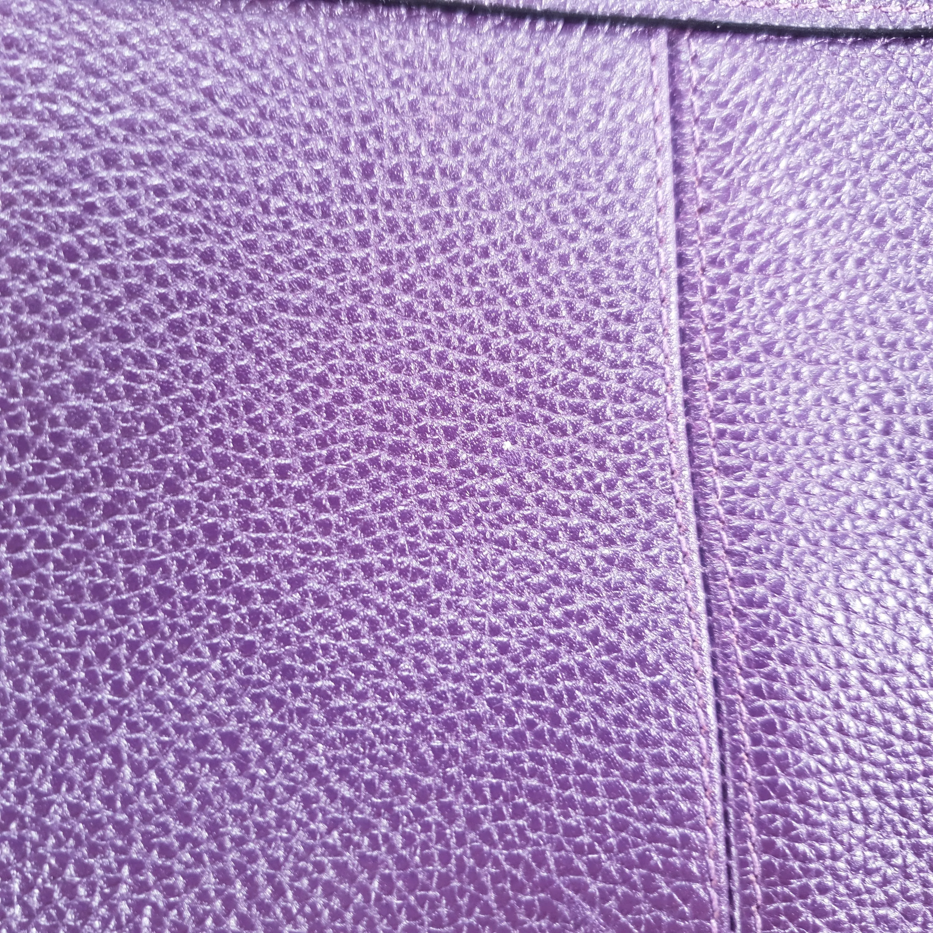 Coach Tyler Zip Tote Bag in Purple Pebble Leather