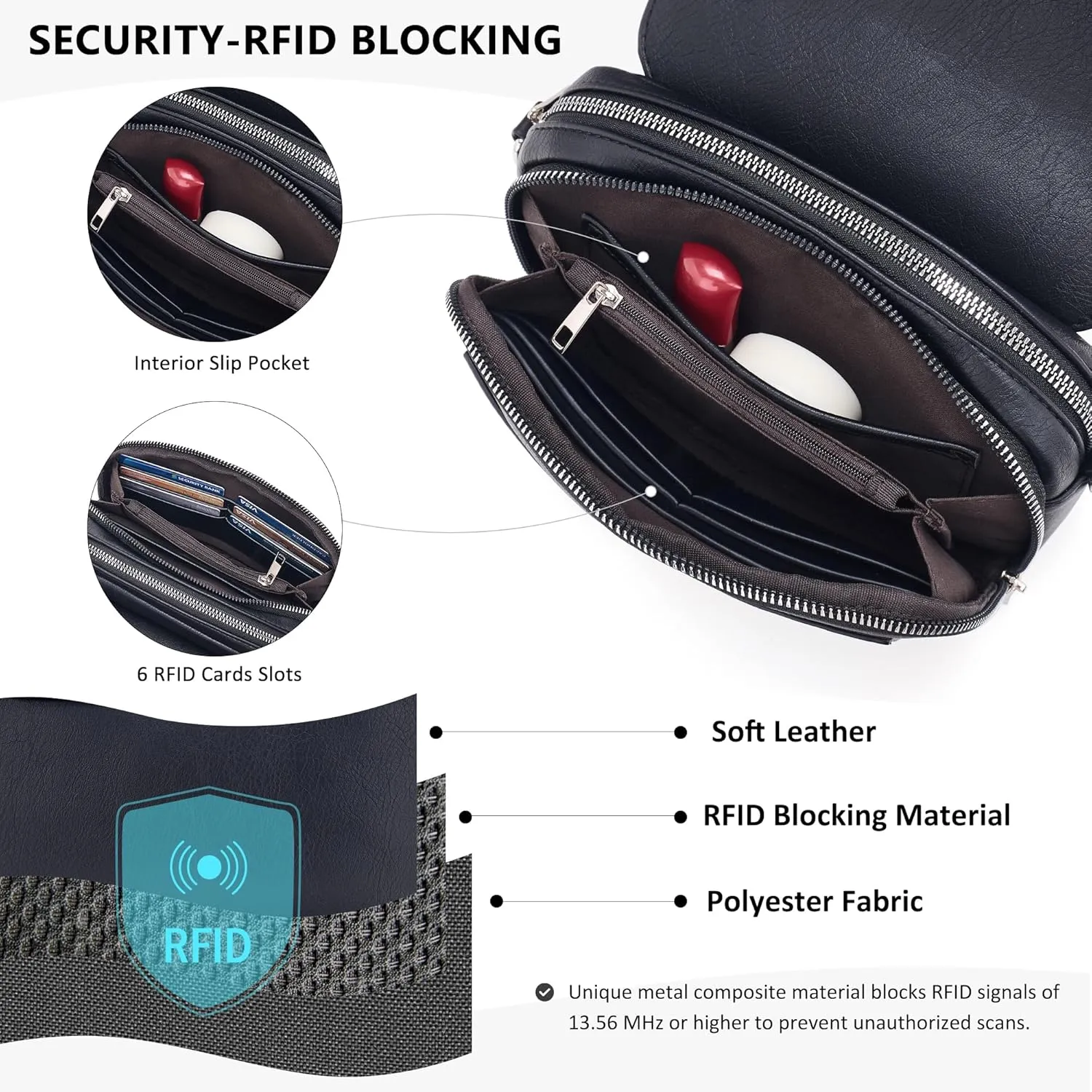 Crossbody Bags for Women Small Crossbody Wallet Purses with Card Slots Leather Shoulder Handbags Travel/Daily Use
