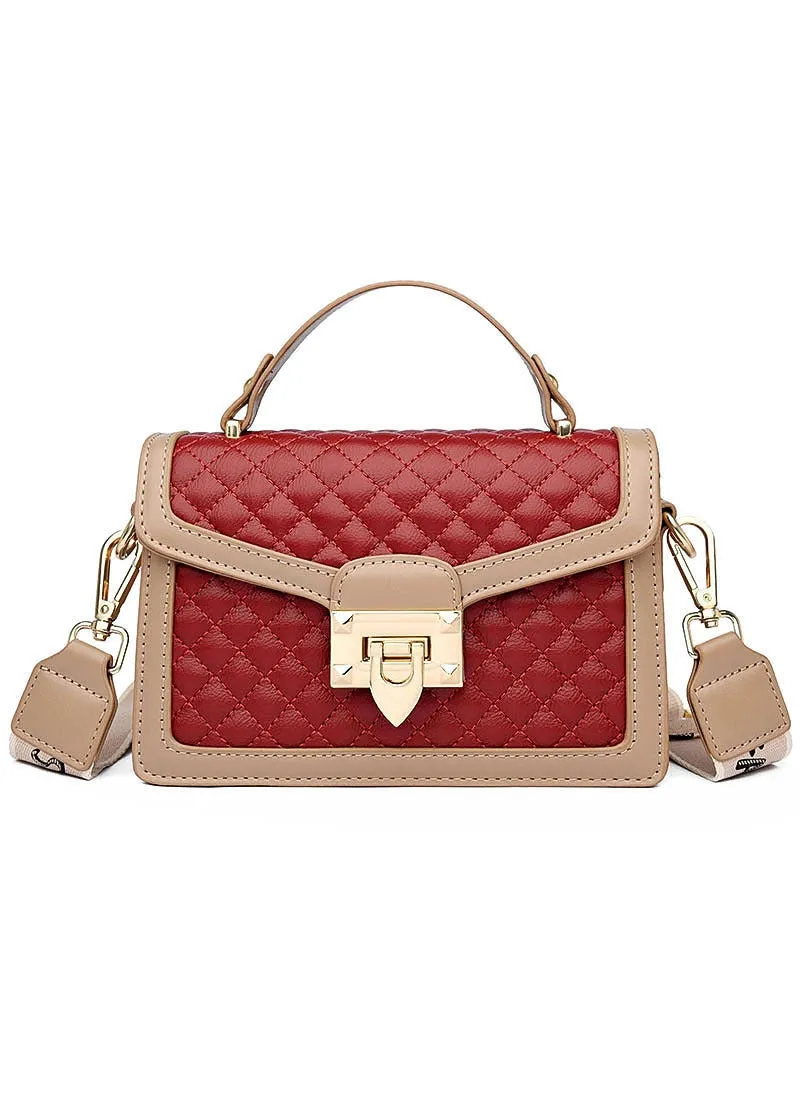 Hand-held Rhombic Shoulder Slung Small Square Bag