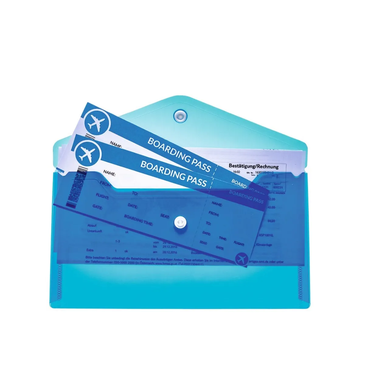 Herma Document Bag DIN long, PP, Assorted Colors