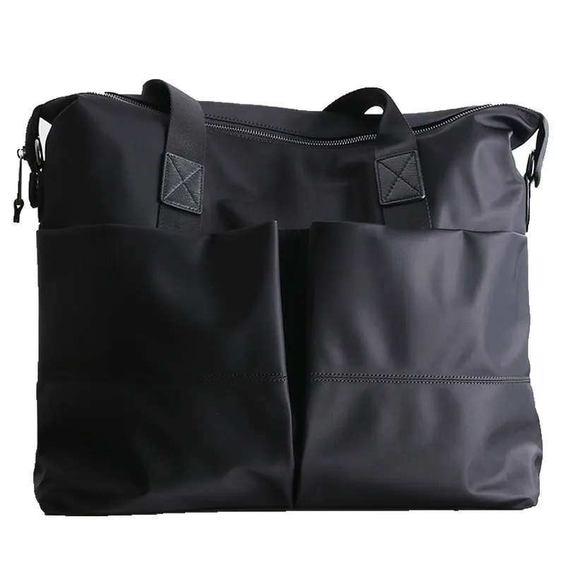 Leather Nylon Tote Bag for Men Nylon Crossbody Bag Mens Nylon Shoulder Bag Nylon Handbags Shoulder Bag