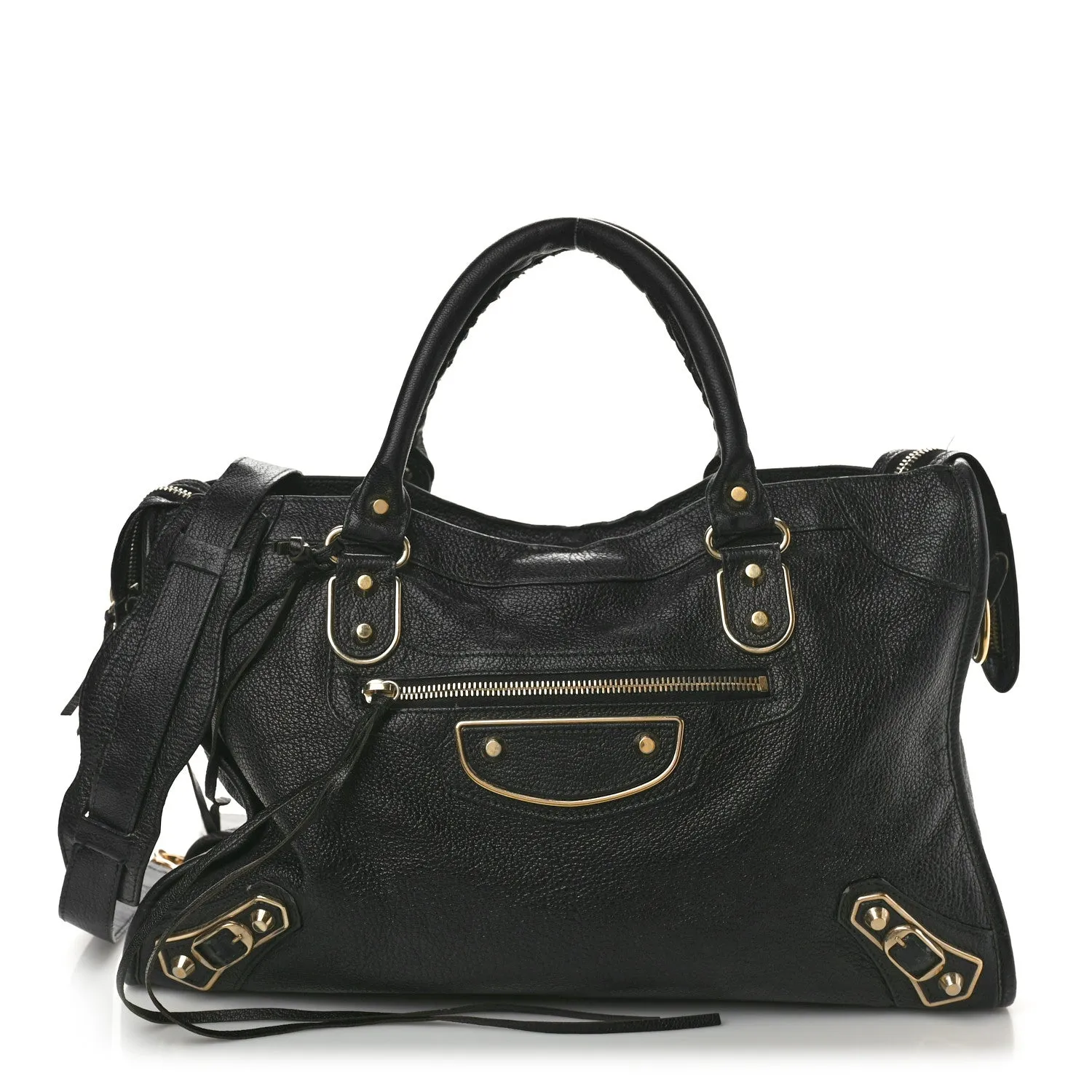 <b>BALENCIAGA</b> <br>Medium City Metallic Edge