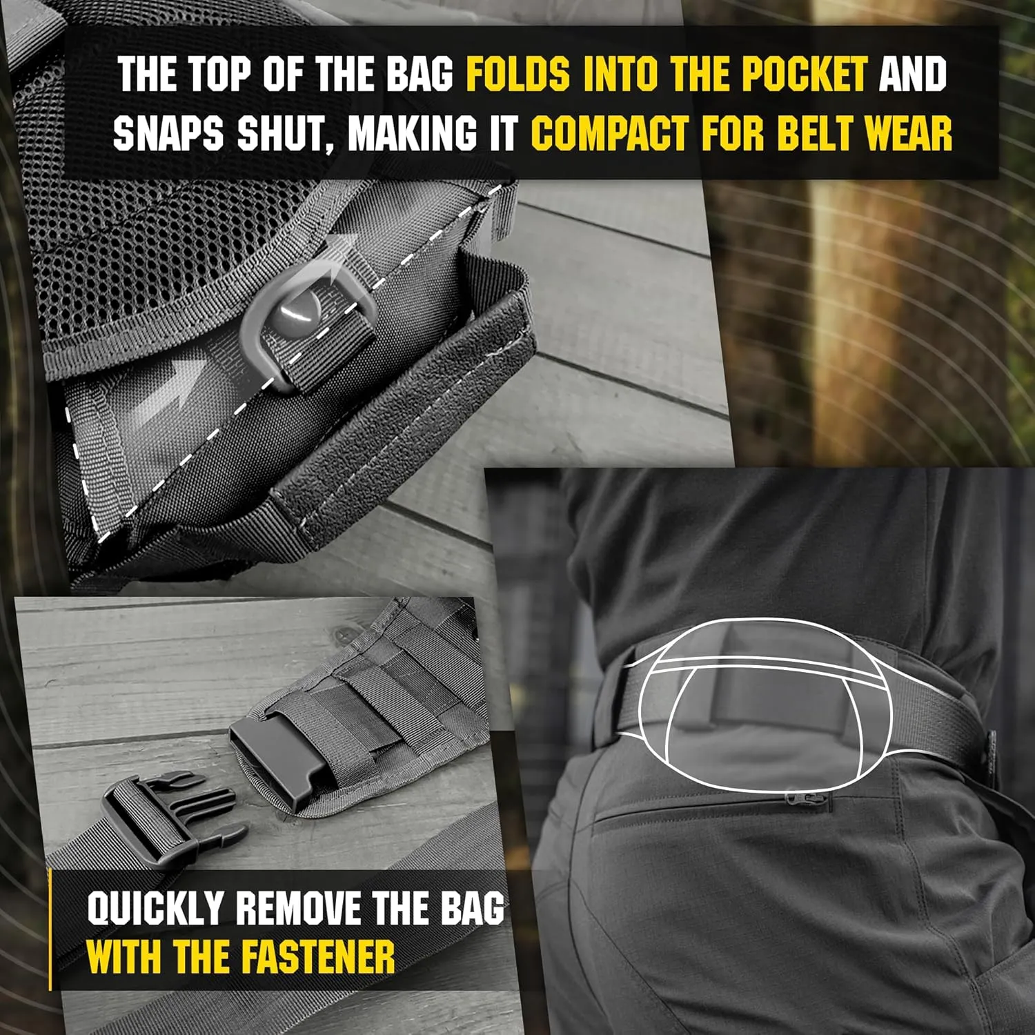 M-Tac Tactical Crossbody Black Sling Bag for Men - Military Backpack EDC Chest Bag Pack Travel Sling Shoulder Bag