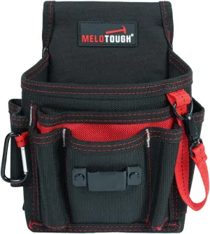 MELOTOUGH Electrician's Small Tool Pouch for Tool Belt Tool Pouch Tool Holster with Multiple Pockets, Construction Pouch Tool Organizer for Tools