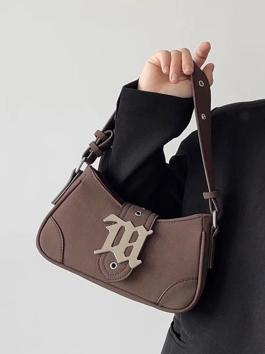 Minimalist Suede Handle Bag, Cute Leather Shoulder Handbag, Solid Retro Small Handbag for Women, Handheld Wallet Phone Bag, Gift for her
