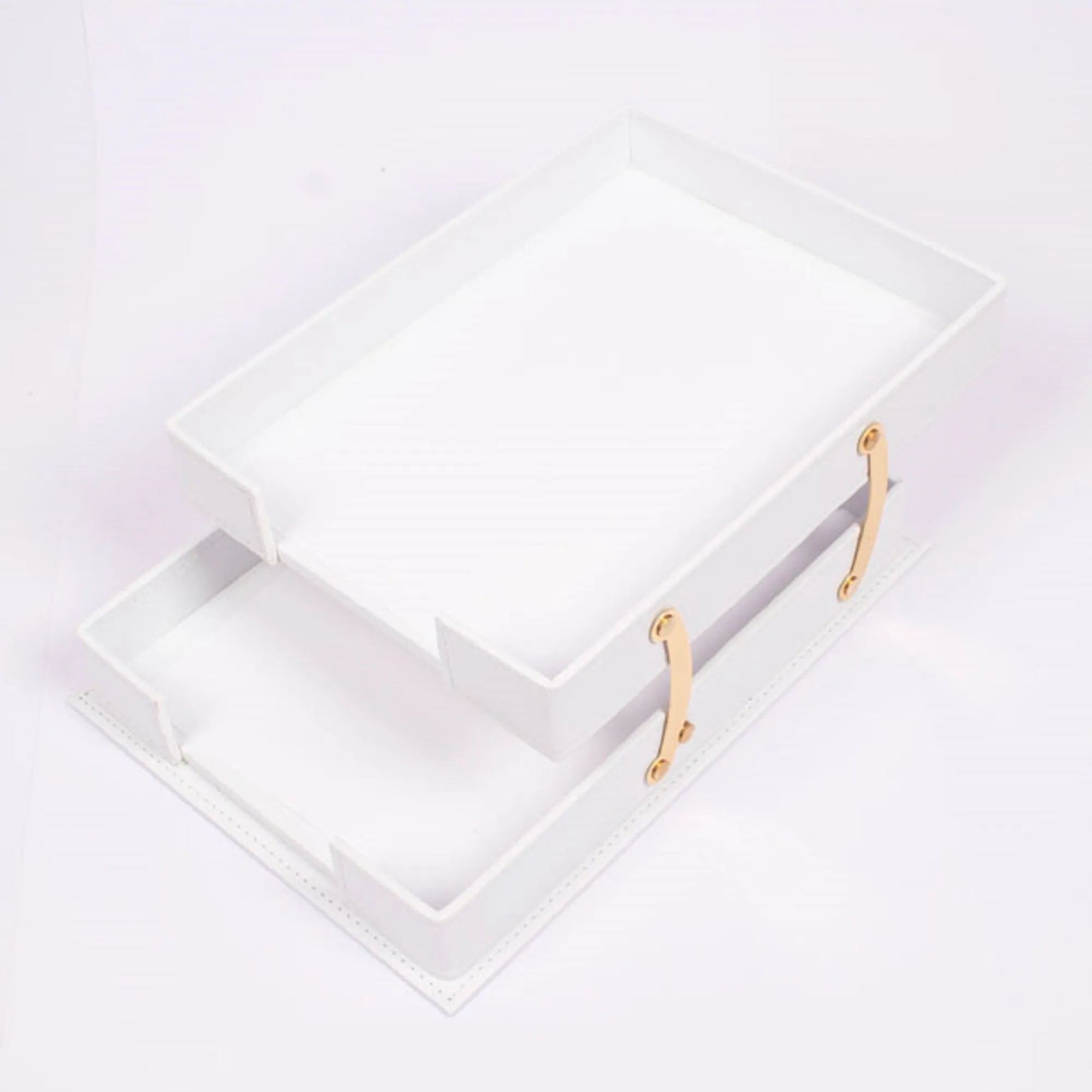 MOOG Luxury Desk Set - Double Document Tray- Brown - 13 PCS