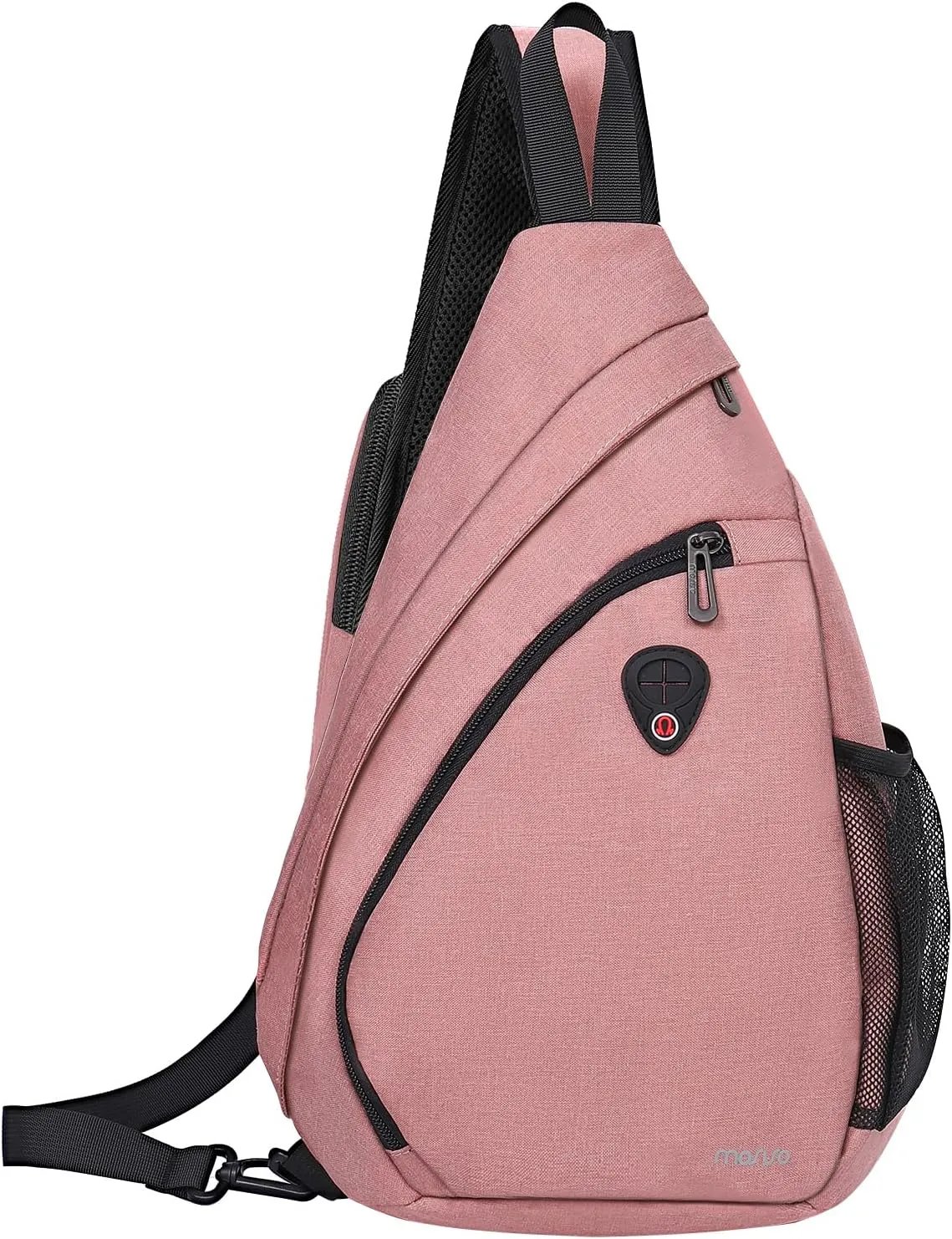 MOSISO Sling Hiking Backpack,Travel Daypack Fan-shaped Rope Crossbody Shoulder Bag