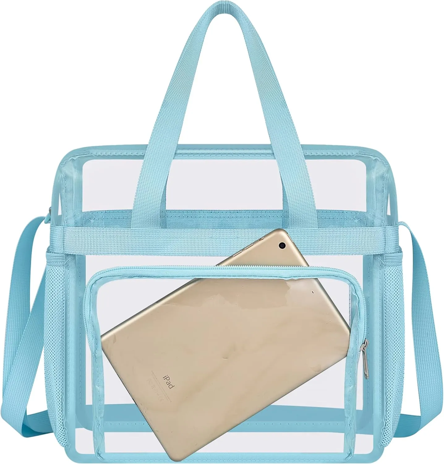 Oraben Clear Tote Bag Clear Bag Stadium Approved 12x6x12 Stadium Bag for Work, Sports Games,Gym