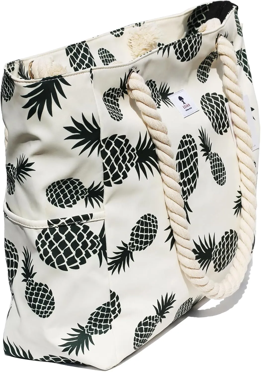 OVERSIZE BEACH BAG Large Tote Bag for Women Waterproof Sandproof with Dry Wet Compartment for Pool Gym Travel