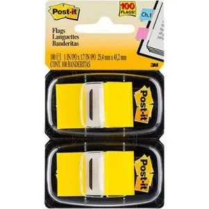 Post-It 680-Yw2 Flags Yellow Twin Pack 100