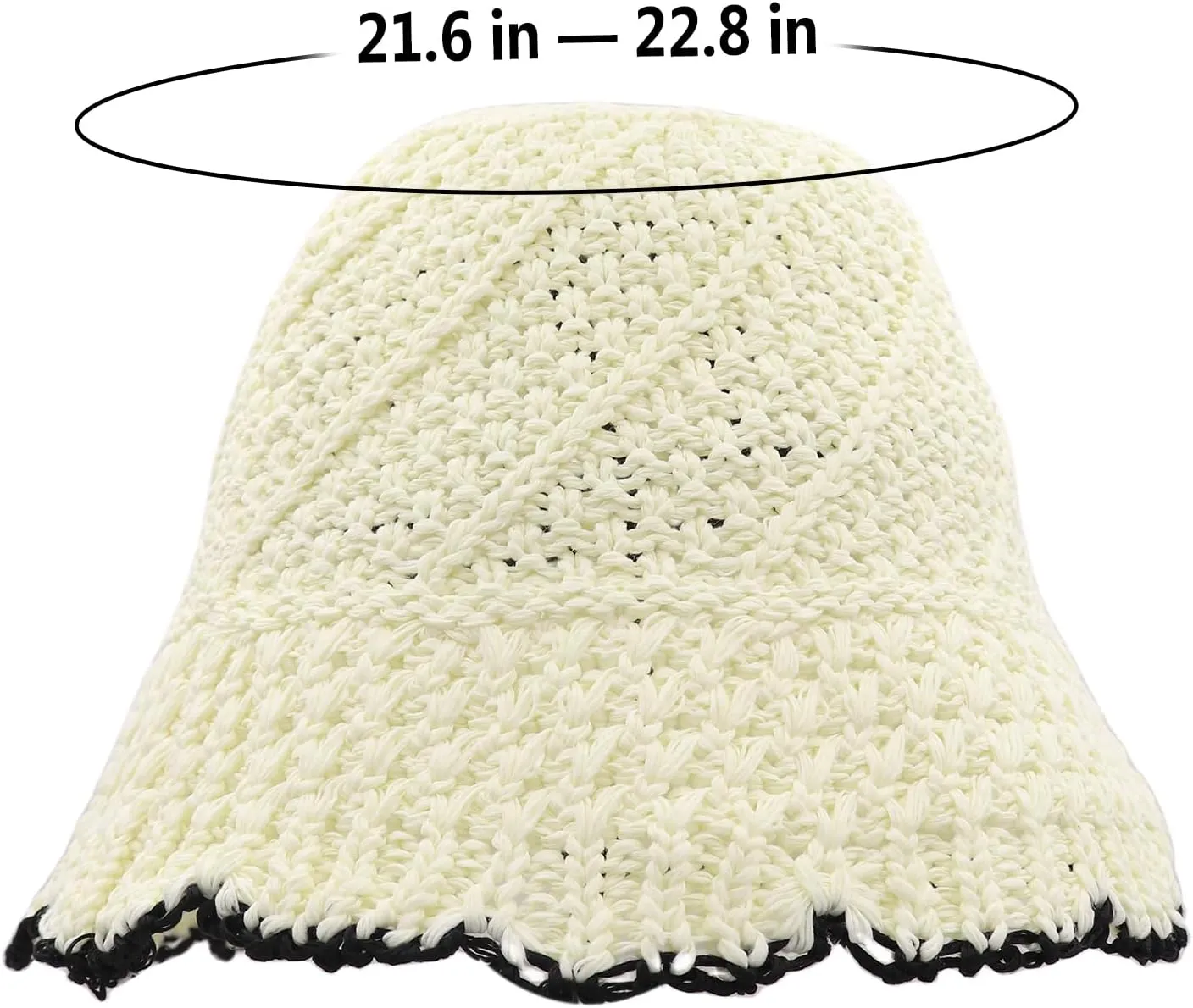 RARITYUS Breathable Crochet Bucket Hats for Women Handmade Knit Sun Hat Fisherman Cap Foldable Floppy Summer Beach Hat