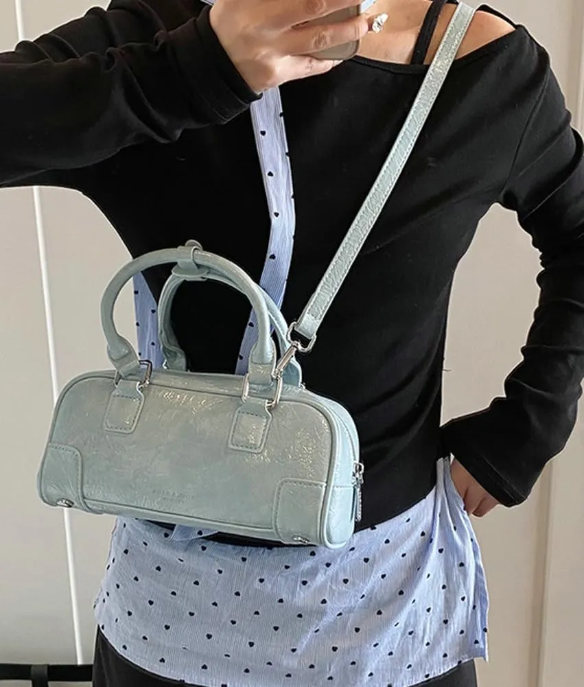 Trendy Bowling Tote Handbag for Women in 2025 Shoulder Crossbody Bag Satchel Bags with Adjustable Sholuder Strap