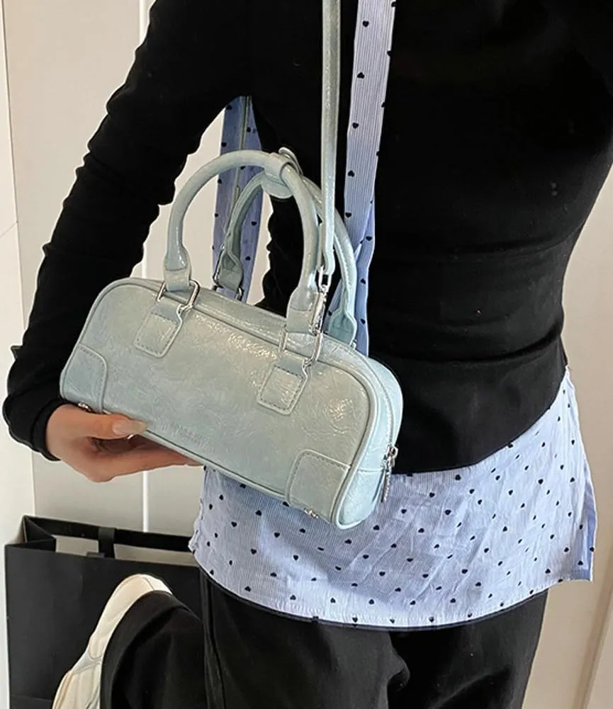 Trendy Bowling Tote Handbag for Women in 2025 Shoulder Crossbody Bag Satchel Bags with Adjustable Sholuder Strap