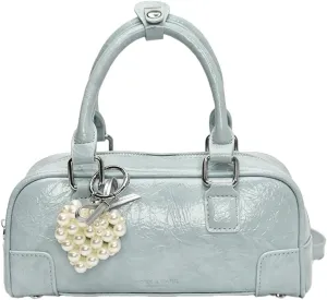 Trendy Bowling Tote Handbag for Women in 2025 Shoulder Crossbody Bag Satchel Bags with Adjustable Sholuder Strap