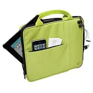 V7 Attache Slim TA20GRN-1N Sleeve with Pocket for Apple iPad 3rd generation, iPad 1, iPad 2 - Green