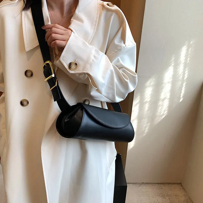 Vvsha Adjustable Wide Strap Shoulder Bag For Women Underarm Small Retro Bag Antumn Winter Handbag Shopper Purse Fashion Crossbody Bag