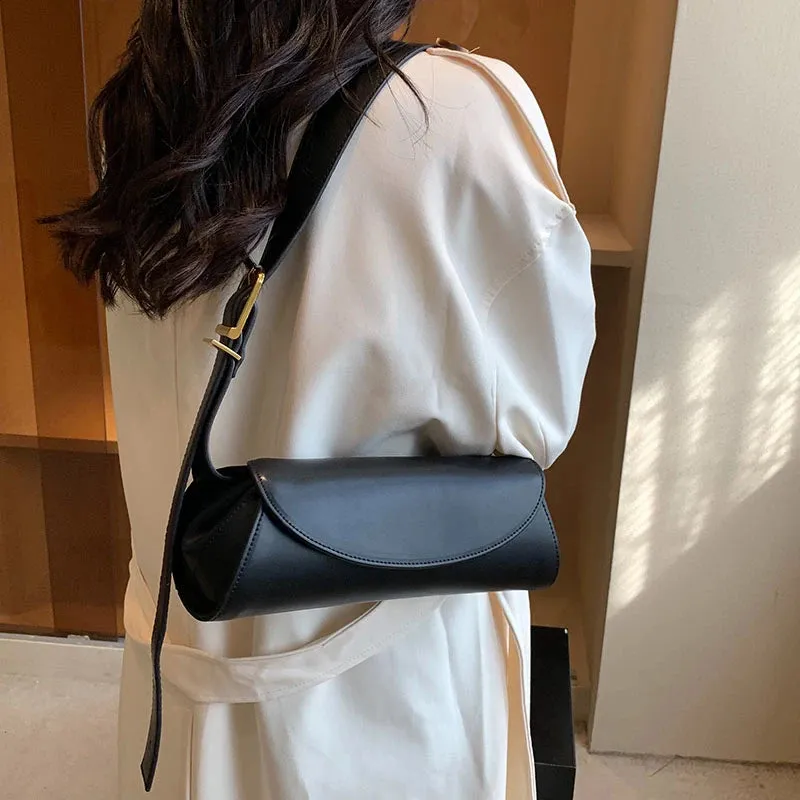 Vvsha Adjustable Wide Strap Shoulder Bag For Women Underarm Small Retro Bag Antumn Winter Handbag Shopper Purse Fashion Crossbody Bag