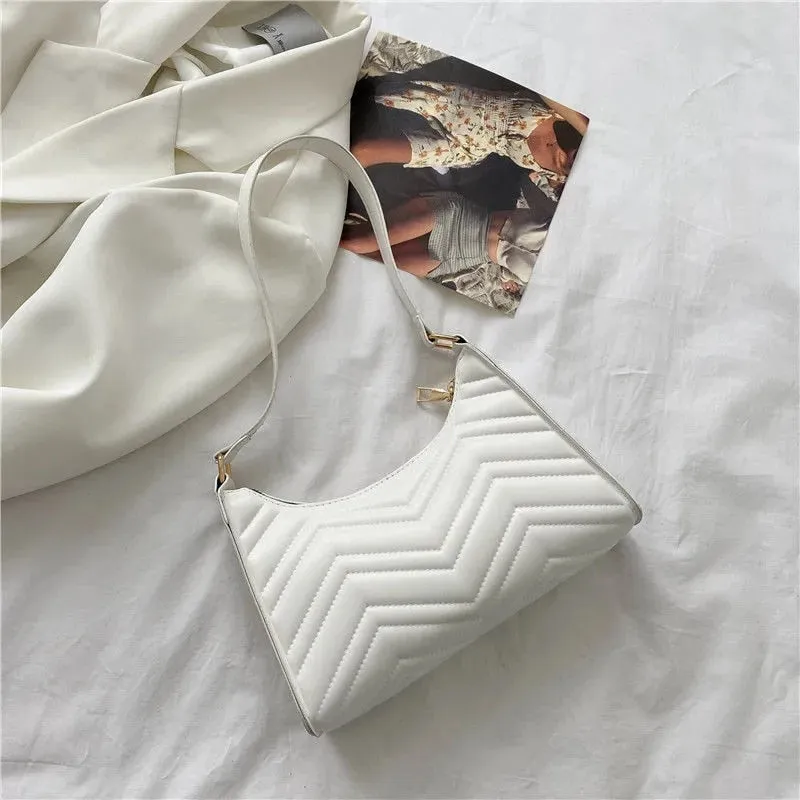 Vvsha Fashion Zebra Print Women Luxury Handbag PU Leather Simple Underarm Shoulder Bags Female Daily Design Baguette Totes Purse Pouch