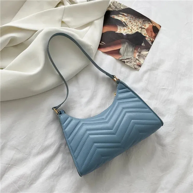 Vvsha Fashion Zebra Print Women Luxury Handbag PU Leather Simple Underarm Shoulder Bags Female Daily Design Baguette Totes Purse Pouch