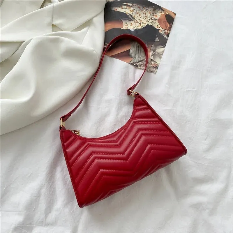 Vvsha Fashion Zebra Print Women Luxury Handbag PU Leather Simple Underarm Shoulder Bags Female Daily Design Baguette Totes Purse Pouch