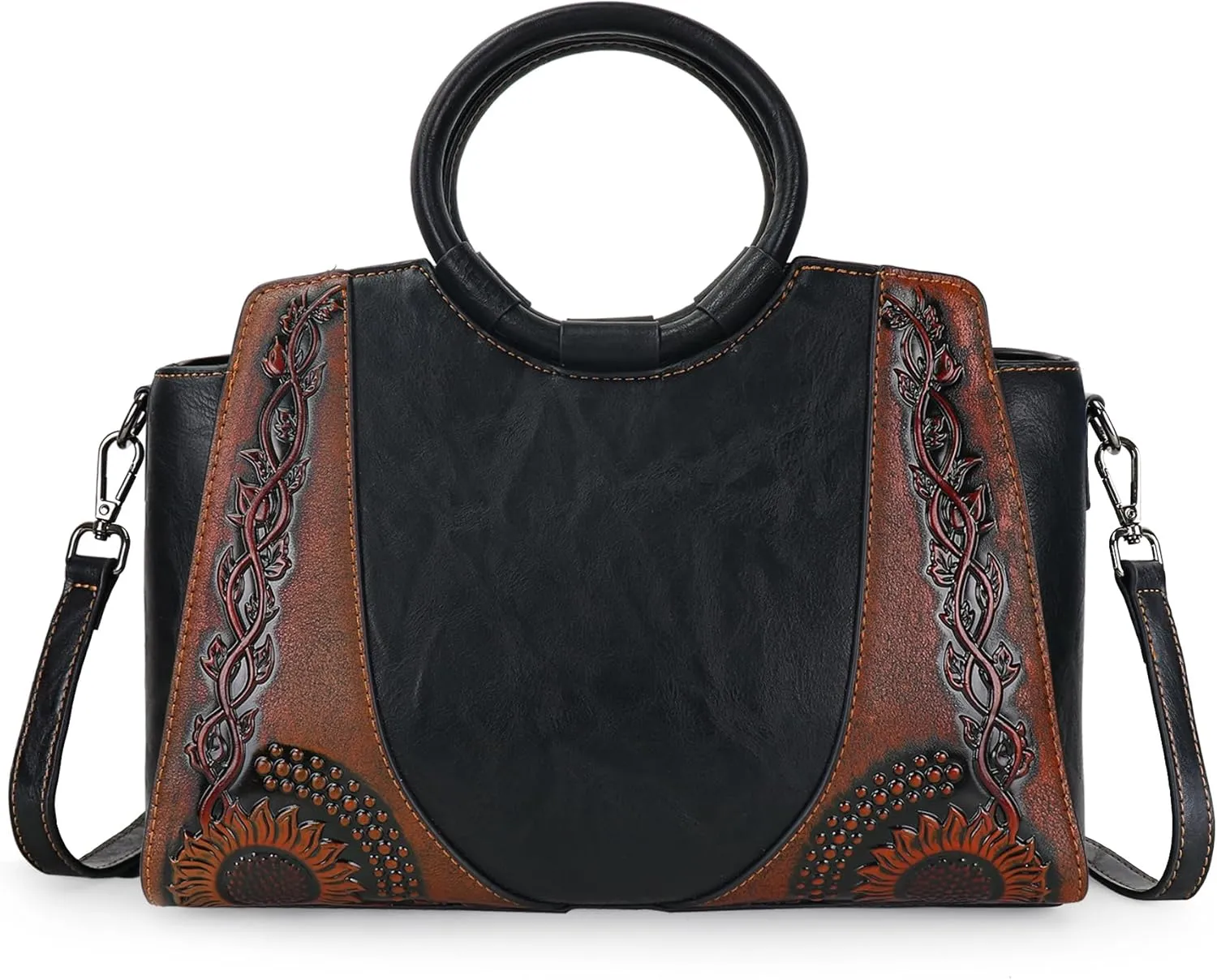 Women Satchel Handbags Crossbody Bag Top Handle Purse ans Hanbags Leather Shoulder Bag Hobo Medium Size Tote