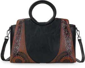 Women Satchel Handbags Crossbody Bag Top Handle Purse ans Hanbags Leather Shoulder Bag Hobo Medium Size Tote