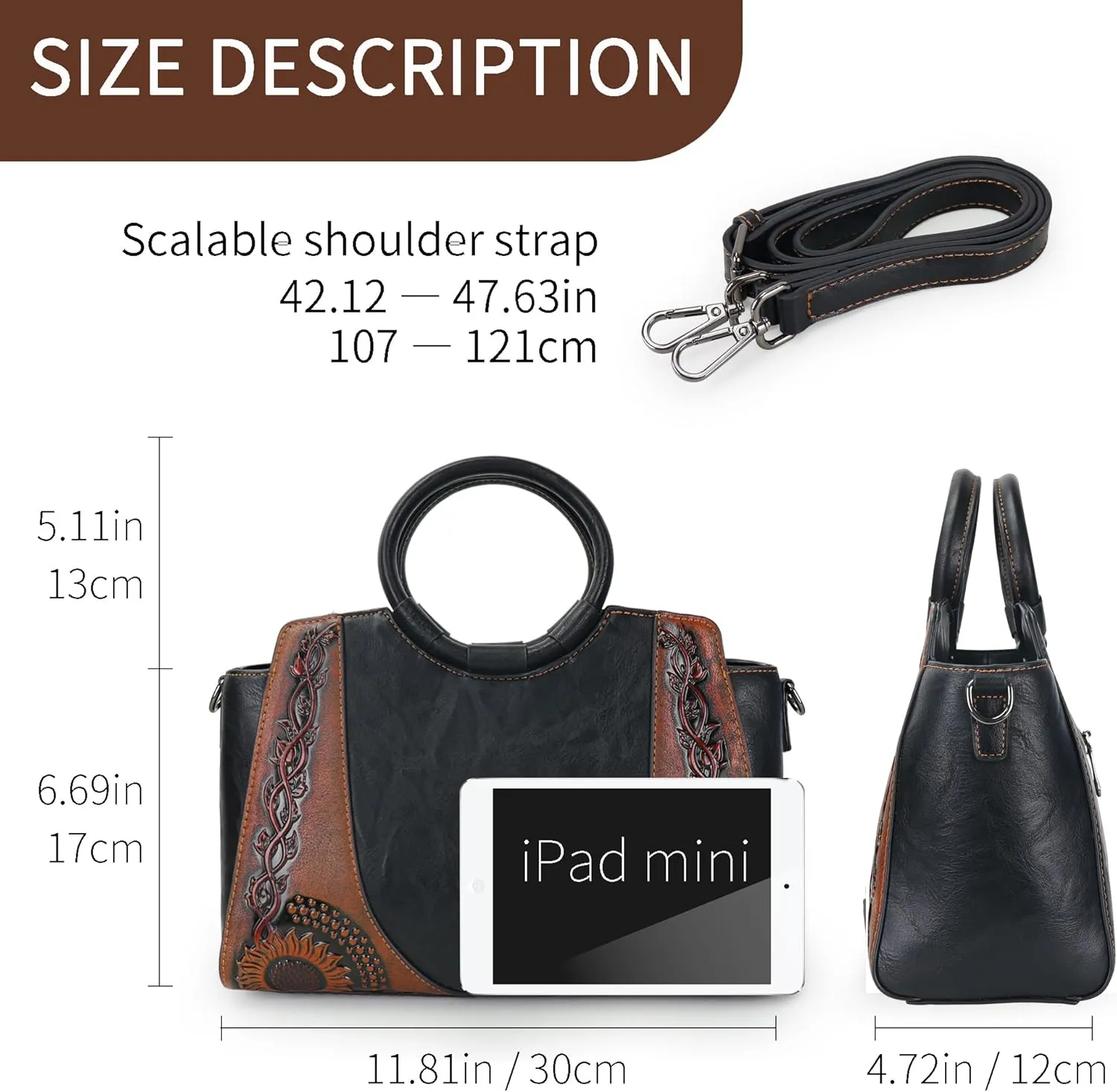 Women Satchel Handbags Crossbody Bag Top Handle Purse ans Hanbags Leather Shoulder Bag Hobo Medium Size Tote