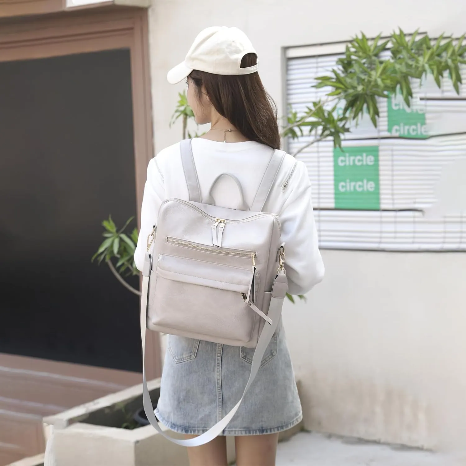 Women's Fashion Backpack Purse for Women Leather Multipurpose Design Ladies Shoulder Bag Travel bag Satchel Handbags