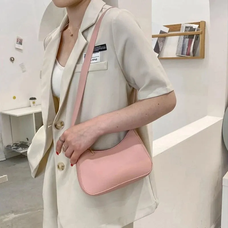 Women's Retro Fashion Leather Satchel Shoulder Handbags Crossbody Underarm Casual Bag