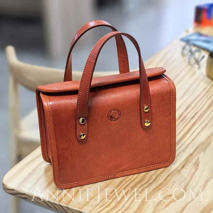 Women's Satchel Crossbody Small Leather Satchel Purse Structured Satchel Bag